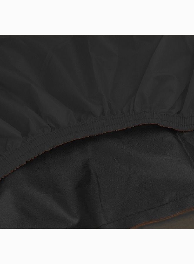 Arabest Harley sunshade and rainproof large sunscreen black orange motorcycle 190T high density polyester taff waterproof cover size XXXXL - Image 3