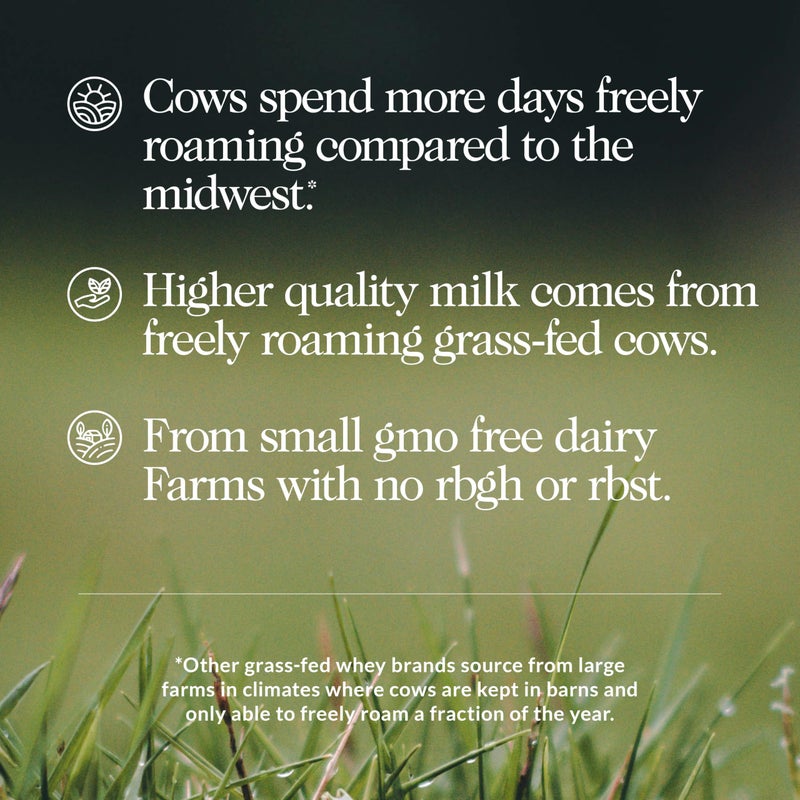 Nakd بروتين واي نيكيد 5 رطل 100% من حليب الأبقار العشبية بدون نكهة - مكون واحد فقط، غير متغير - بدون مواد معدلة وراثيًا، أو صويا، أو جلوتين - بدون مواد حافظة - يعزز نمو العضلات والتعافي - 76 حصة - Image 3