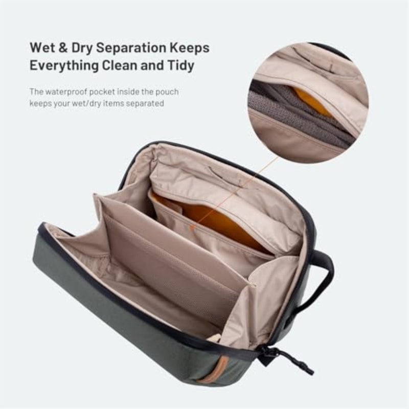Travel Toiletry Bag for Men Women, Hanging Compact Pouch, Waterproof Dopp Kit for Traveling, Shaving Bag Makeup Bags Cosmetic Organizer for Toiletries - Image 5