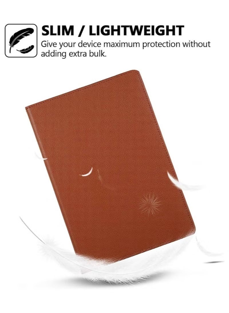 SmartGrist Smart Cover for Samsung Galaxy Tab S7 Plus 2020, Techcircle Slim Folio Rotating Stand Case with Auto Wake/Sleep Magnetic Flip PU Leather Case - Image 5