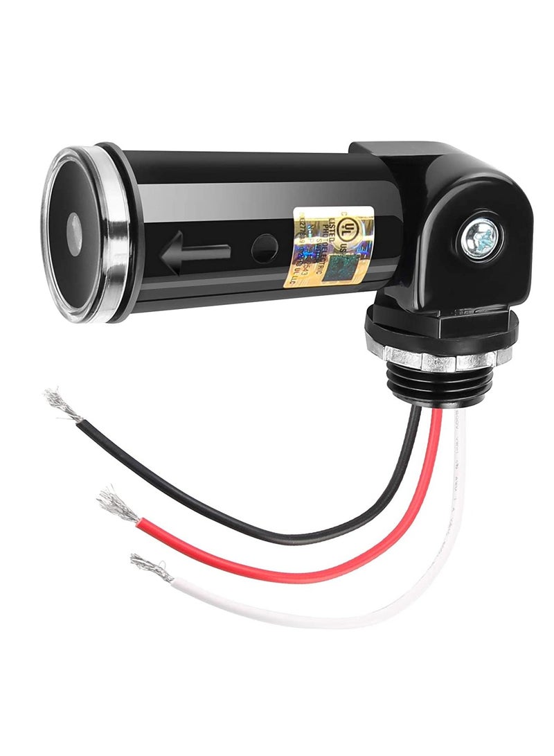 SYOSI Outdoor Photocell Sensor, Dusk to Dawn Day Night Sensor Swivel Mount Conduit Lighting Control Photoelectric Switch 110V 120V 220V 240V Input UL Listed IP65 Waterproof Photocell for Outdoor Light - Image 1