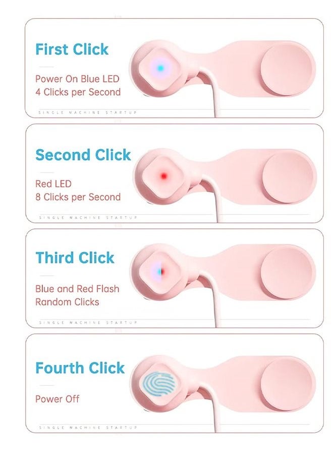 Generic - Auto-clicker Device for Mobile Phone and Tablet Computer Screen,Screen Simulated Finger Clicking USB Simulator Gaming Shopping Giving a Like in Tiktok Lightning Deal Live Broadcasts (Pink） - Image 1