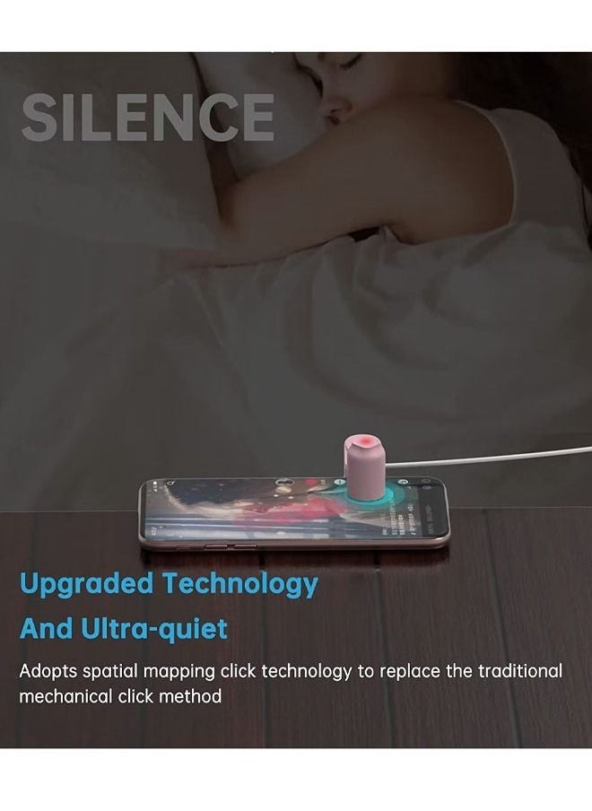 Generic - Auto-clicker Device for Mobile Phone and Tablet Computer Screen,Screen Simulated Finger Clicking USB Simulator Gaming Shopping Giving a Like in Tiktok Lightning Deal Live Broadcasts (Pink） - Image 1