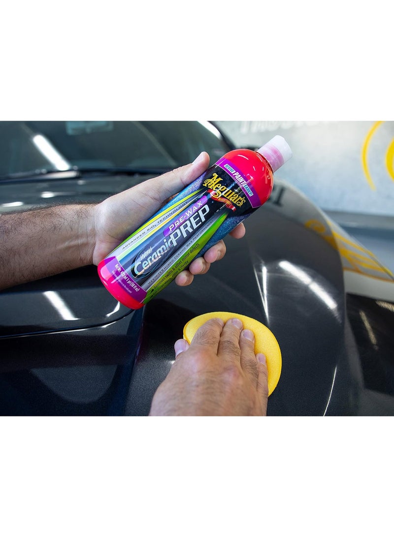 ميجوايرز G220416 هايبرد سيراميك بريـب – منظف سطح الطلاء ومُعزز اللمعان – يزيل العيوب الخفيفة لتحسين التصاق السيراميك – 473 مل - Image 3
