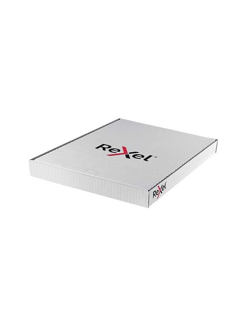 Rexel 25 Piece A4 Punched Pockets With Glass Clear Green Spine - Image 1