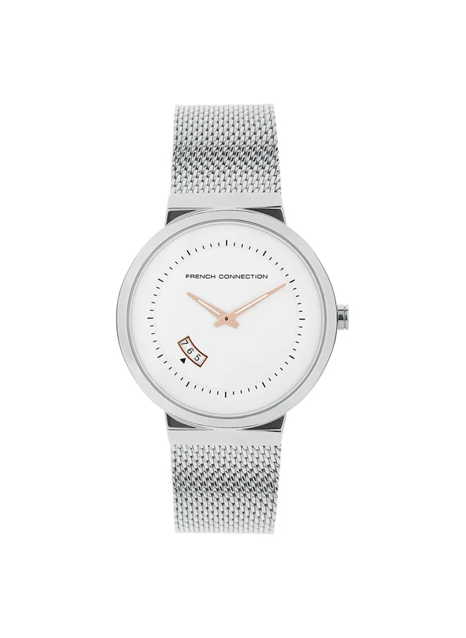 فرنش كونكشن French Connection  Analog Silver Dial Men's Watch