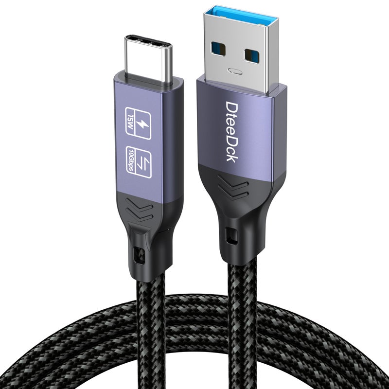 DteeDck Android Auto USB Cable 3FT, Car CarPlay Cord, USB Type C 3.2 Gen2 10Gbps Data Transfer, A-C 15W Fast Charging Replacement for iPhone 17/16/15 Google Pixel 9/8/7 Galaxy Series and More - Image 1