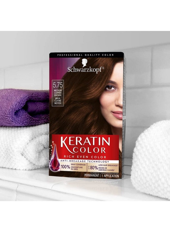 Schwarzkopf Chwarzkopf Keratin Color Permanent Hair Color Cream 5.75 Medium Copper Brown 5.75 Medium Copper Brown 1 Count - Image 5