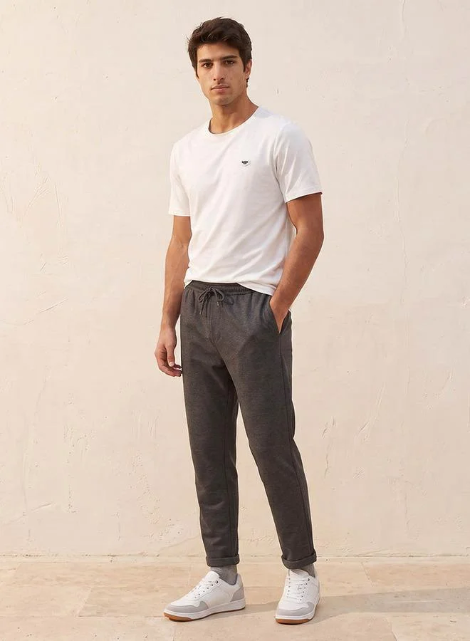 Iconic WHITE Iconic Crew Neck Short Sleeves T-shirt for Men | Best Price UAE