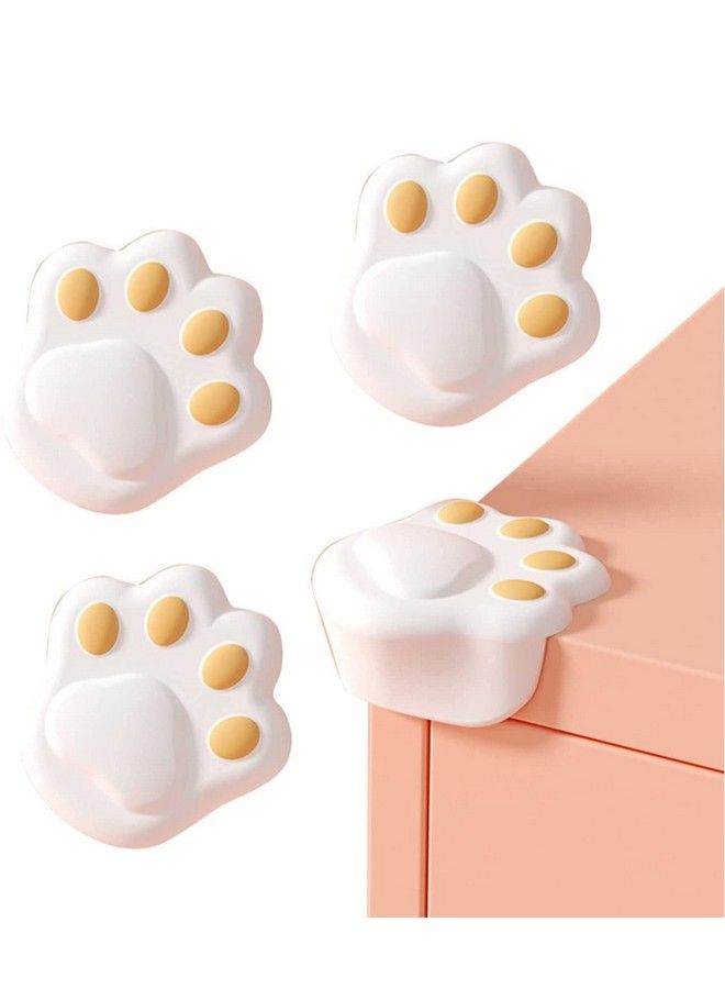 P-Plus International Safety Corner Cushion; Child Proofing Corner Guard; Child Safety Home Furniture Safety Bumper Baby Proof Table Protector(White Pack Of 4) - Image 1