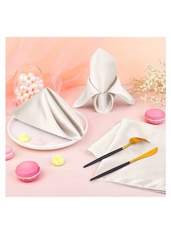 10 Pieces Satin Napkin Square 43 x 43 cm Dinner Napkins Weddings Party Napkin Soft Table Napkins for Romantic Weddings Party Dinner Decoration Smooth Fabric Washable Weddings and Dinners - pzsku/Z22844D832FA12BAC57E4Z/45/_/1720520865/5358a054-6e82-49ec-8263-c7a1e5f35bb9