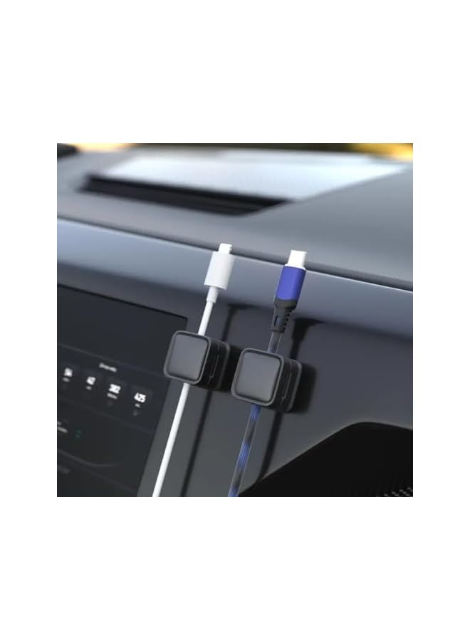 promass Cable holder clips, 3 pack cable organizer clips, Adjustable wire holder, Adhesive cord management for USB cable, mobile cables clips, computer cables, power cords, SM240106W-1 - Image 4