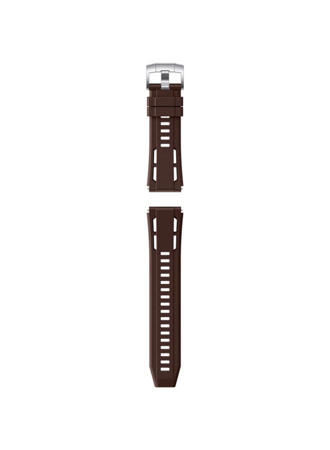 Weiqiantu Silicone Watch Strap For Huawei Gt6/5/4/6 Pro/watch5/gt5/pro/4 Pro, Extraordinary Master 2 Style, 22mm Quick Release Button, Jupiter Brown