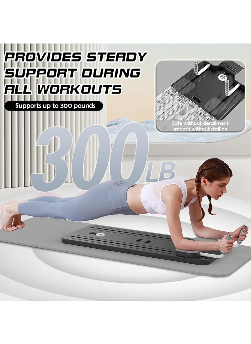 RATSAW - Pilates Reformer Machine with Timer, Foldable Pilates Machine for Home Use and Gym Workout, 4 in 1 Pilates Board, Suitable for Advanced and Beginners Users - Image 1