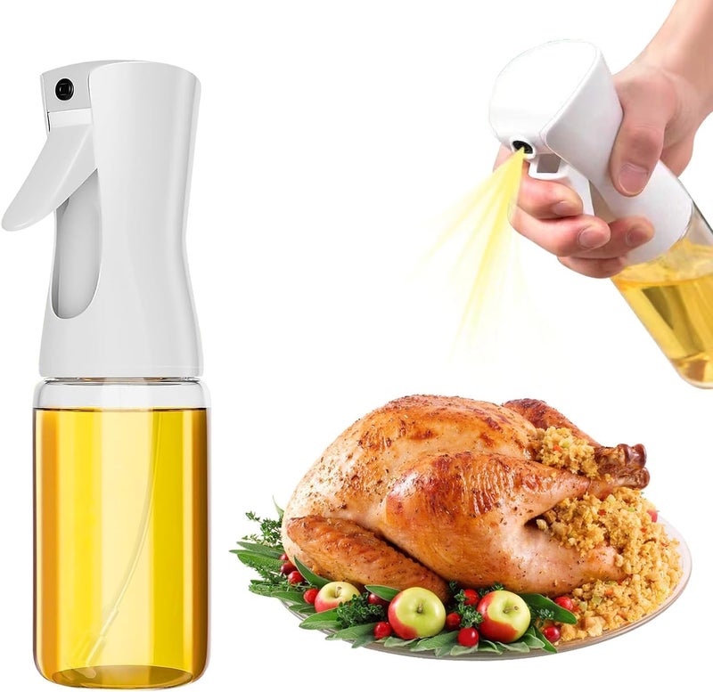 PRAMANTA Kitchen Oil Spray Bottle Olive Oil Spray Bottle for Air Fryer 200ml Glass Oil Mister Spray Bottle for kitchen 1Pcs - Image 1
