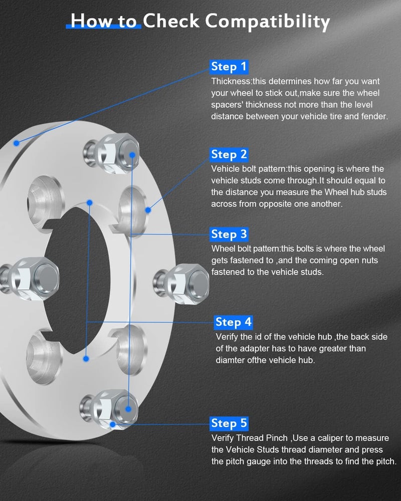 ECCPP 4PCS 20mm Wheel Spacers Adapters 4x110 to 4x137 for Honda Foreman 450 400 500 - Image 2
