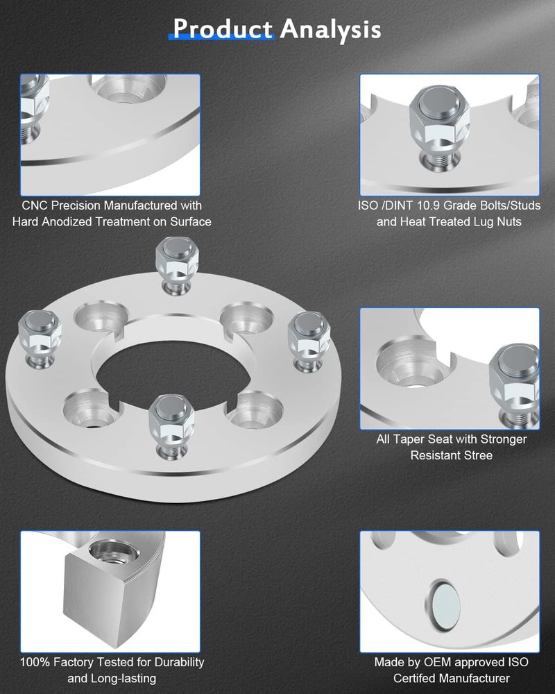 ECCPP 4PCS 20mm Wheel Spacers Adapters 4x110 to 4x137 for Honda Foreman 450 400 500 - Image 5