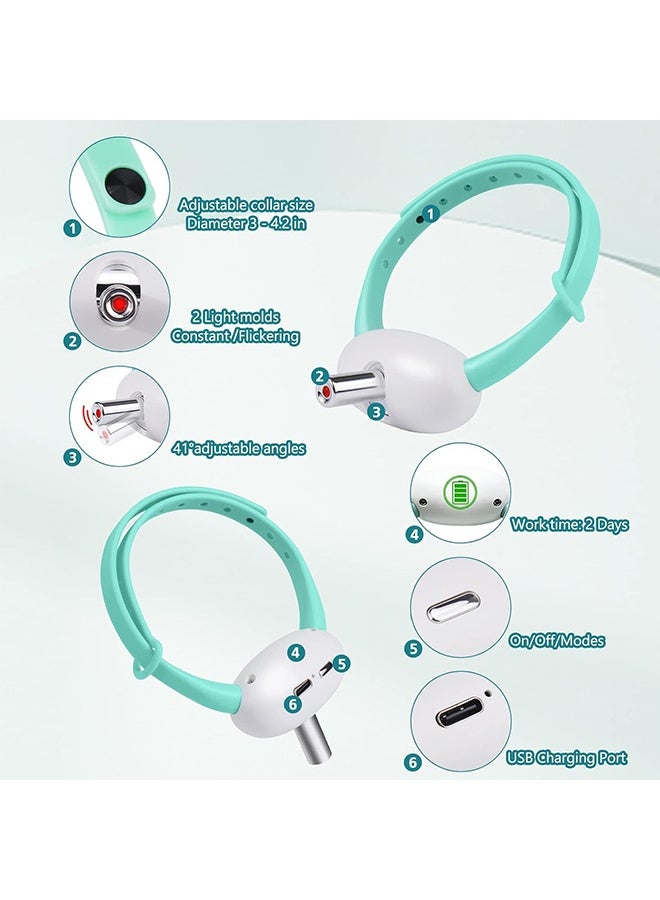 Automatic Cat Toys with LED Light,Upgraded Lengthened Light Head, Interactive Toys for Indoor Cats,Wearable Electronic Collar for Kitten,Rechargeable Amusing Gifts for Cat Lovers - Image 2
