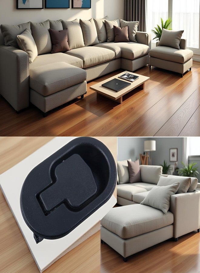 Mozff Black Recliner Replacement Part Sofa Chair Couch Release Lever Pull Handle Replacement Recliner Handle ABS Plastic Fits Both A 6mm and 3mm Cable Replacement Parts - Image 3