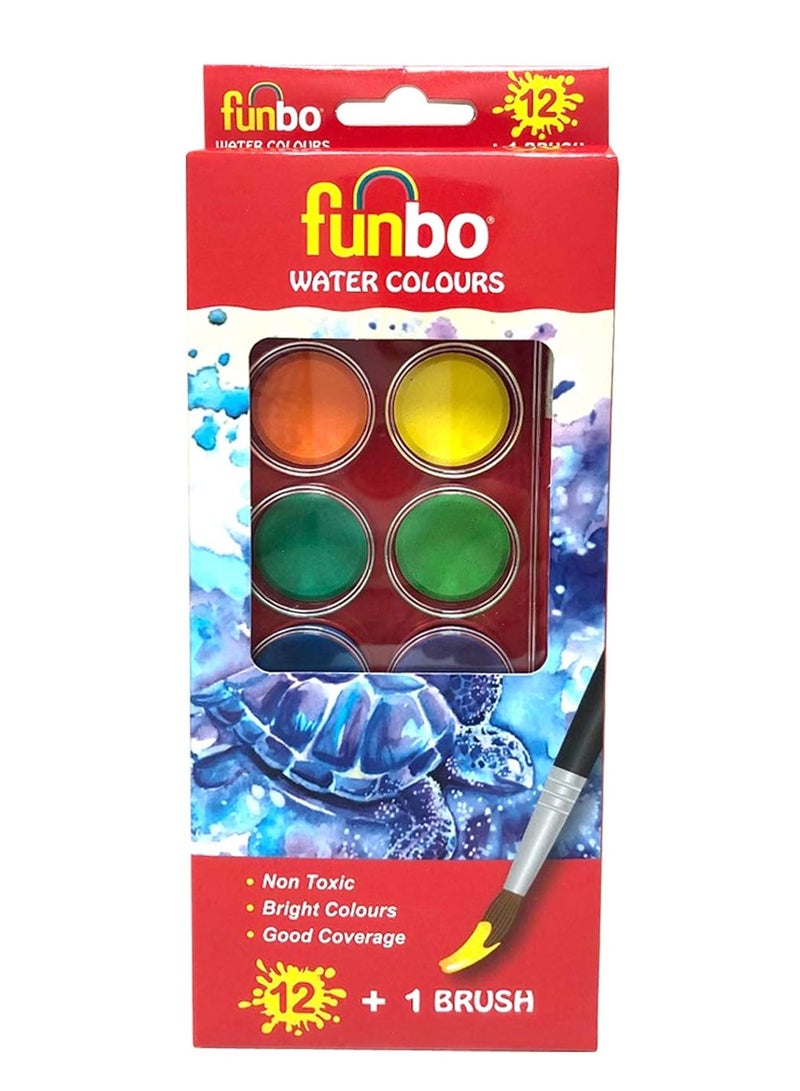 Funbo Watercolor paint Set With Brush