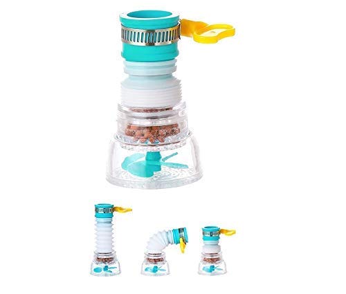 CONNECTWIDE Adjustable Rotating Water Saving Nozzle Shower Head Faucet Multiple Types of Output Water Valve Splash Regulator Filter Kitchen Tap Accessories Adjustable Splash Sprinkler Set of 2 - Image 1
