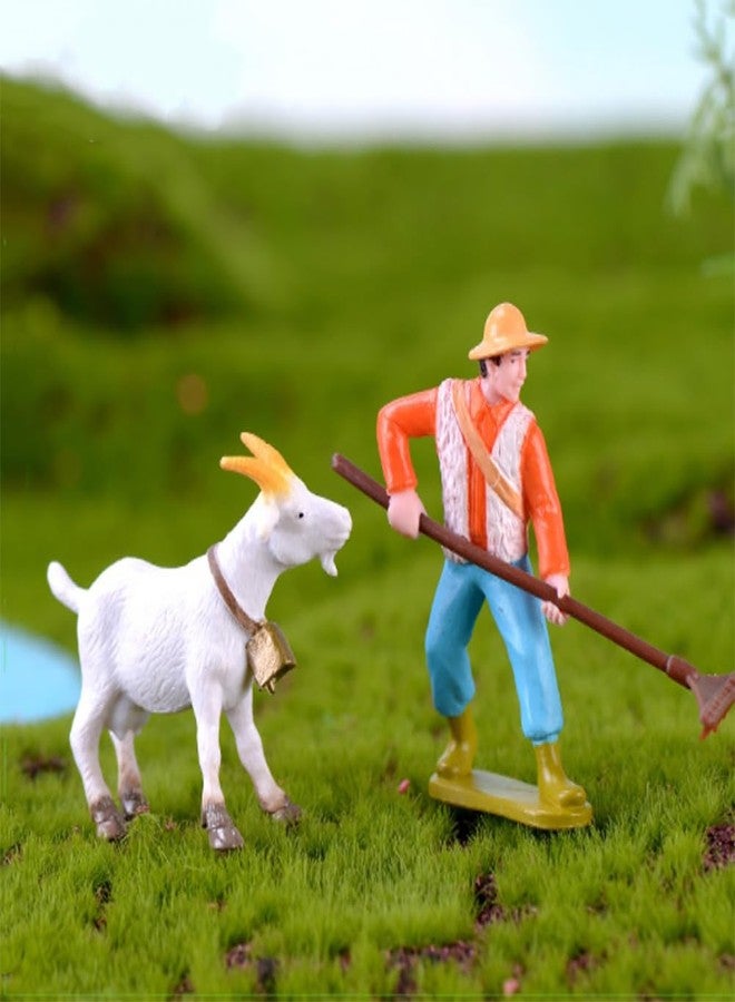 MAOMIA 30 Pcs Miniature Goat Figurines Easter Cake Toppers, Mini Sheep Figurines DIY Craft Plant Pot Fairy Garden Landscape Decor Ornament - Image 3