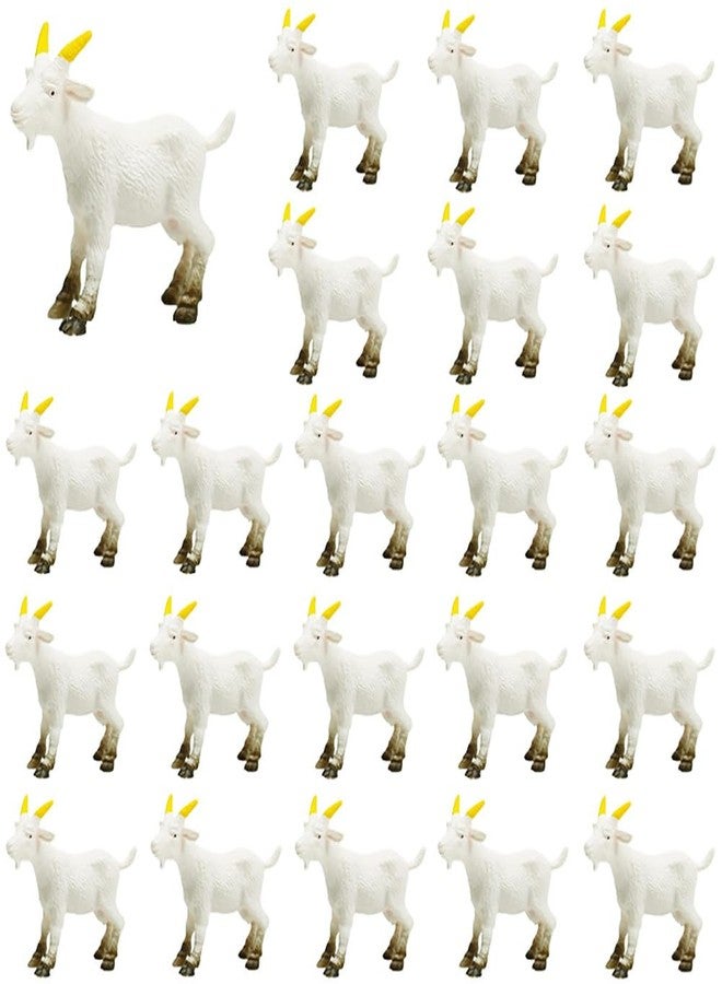 MAOMIA 30 Pcs Miniature Goat Figurines Easter Cake Toppers, Mini Sheep Figurines DIY Craft Plant Pot Fairy Garden Landscape Decor Ornament - Image 1