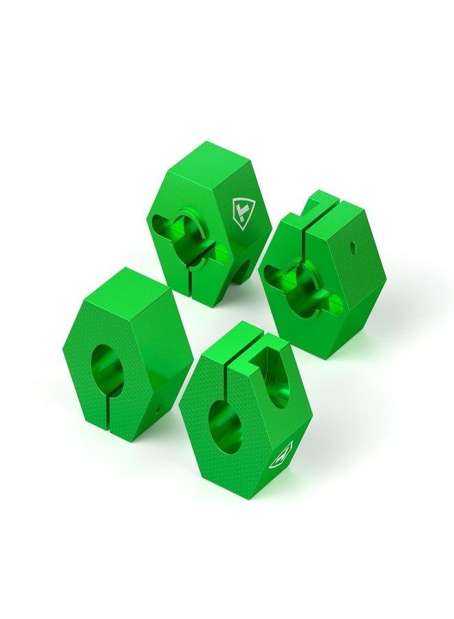 TREAL Aluminum 7075 Wheel Hex Hubs 12mm Clamping Hex Set for Mini Maxx(Green) - Image 1