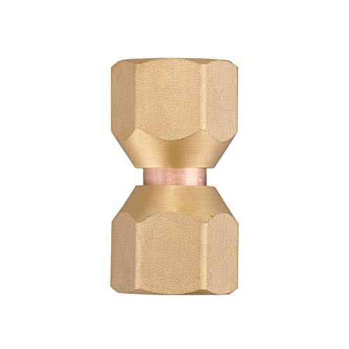 Minimprover 2 PCS Brass 1/2" Female Flare Swivel Adapter, Tube Fitting, Valve Connector - Image 4