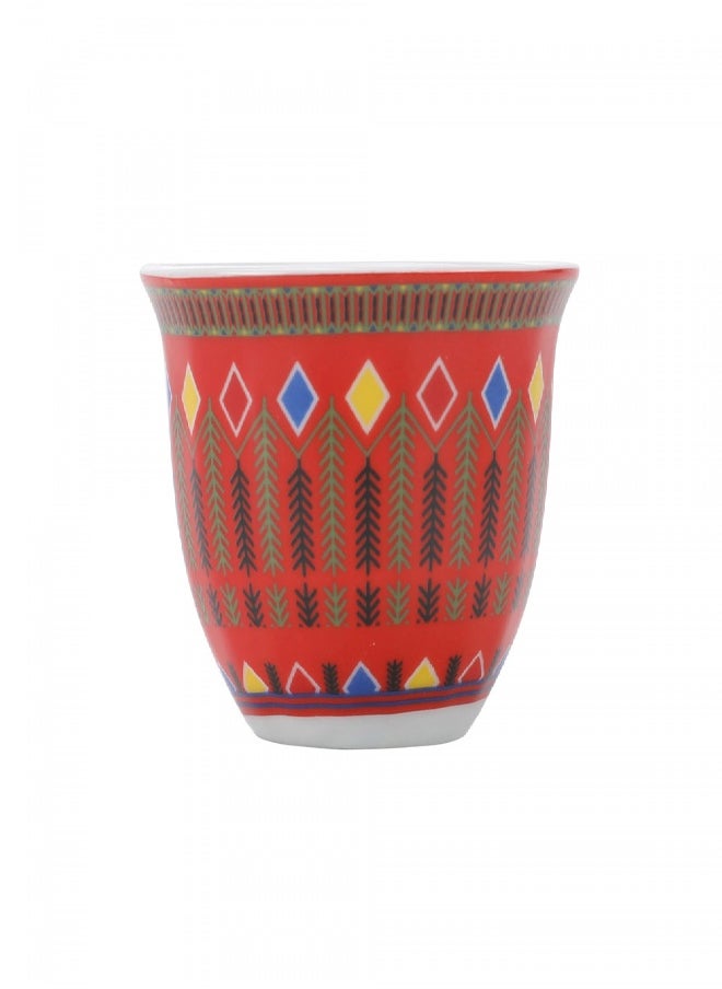 AL SANIDI Al-Asiri engraving Completed anti-shock Mugs bag, Coffee mugs bag, Woody, Size 16.7*24.2*7.9Cm  - Image 5