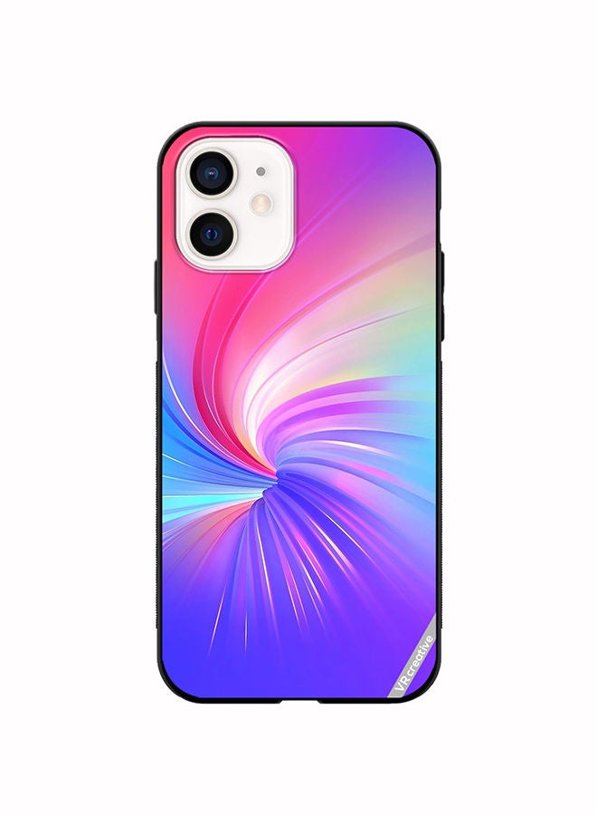 VR CREATIVE Protective Case Cover For Apple iPhone 12 Layers Design Multicolour - Image 1