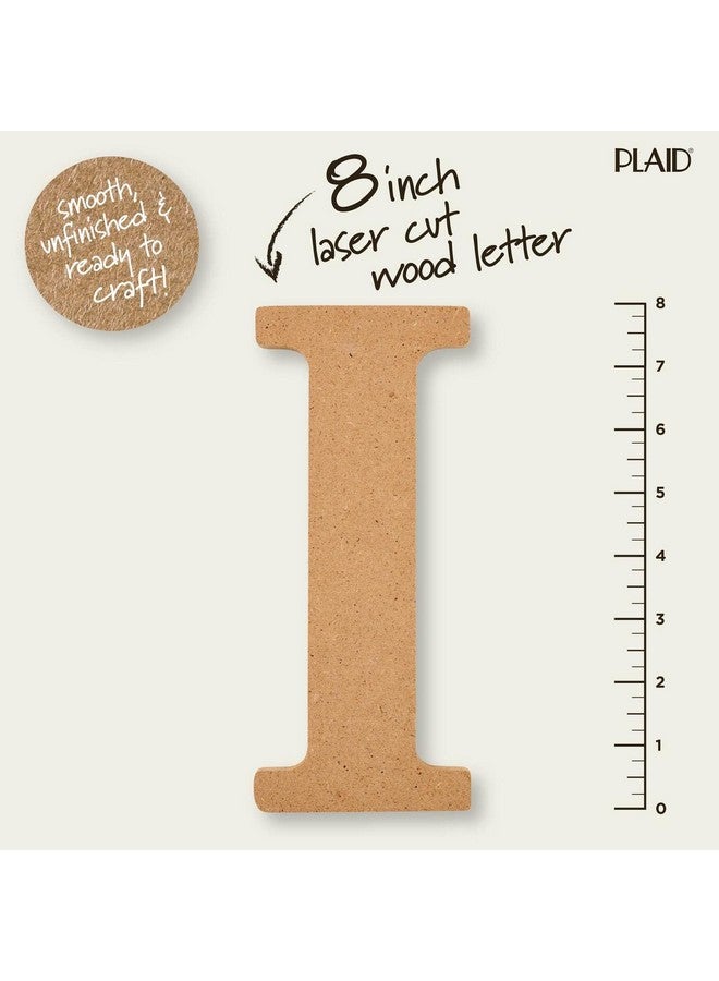 PLAID Wood Unfinished Letter 8" Wooden Surface Perfect For Diy Arts And Crafts Projects 63588 8 Inch - Image 2