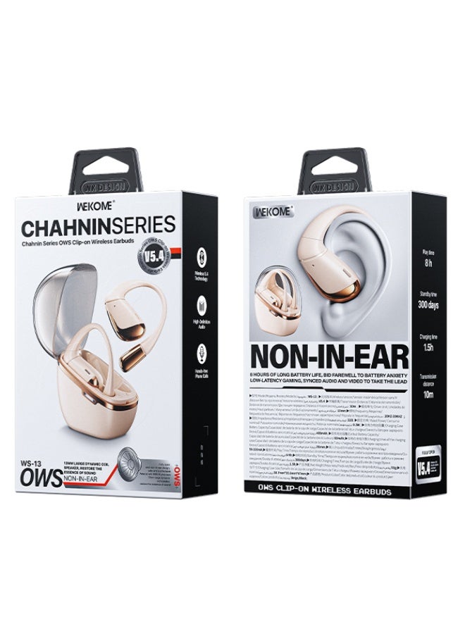 WEKOME CHAHNIN Series OWS Clip-On Wireless Earbuds – Open-Ear Bluetooth 5.3 Headphones with Noise Reduction, Long Battery Life & Secure Fit for Sports & Daily Use - Image 2