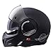 BEON Full Face Motorcycle Helmet DOT Approved 180 Reversible Chin Guard Modular Pilot Helmet with AntiFog Dual Visors for Adult Men Women Matte Black XXLarge - Image 2