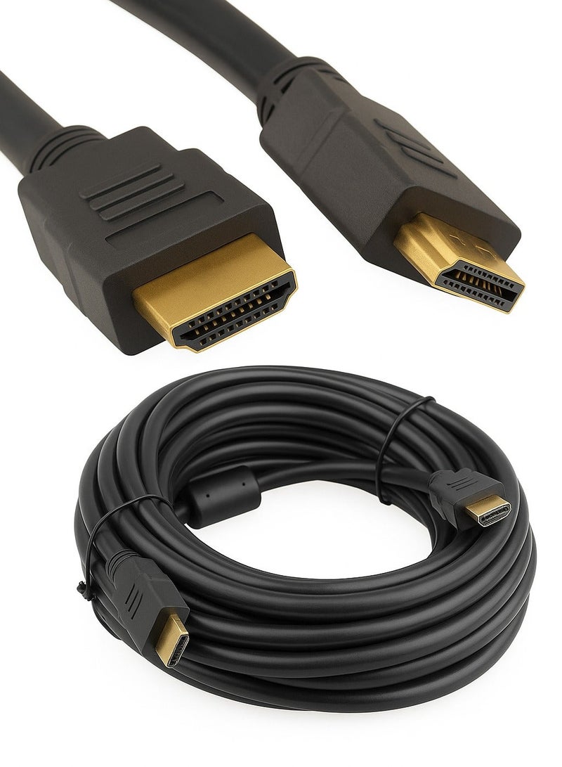 FUJISHKA A premium 3-meter HDMI cable for high-definition audio and video transmission. Perfect for TVs, monitors, projectors, and gaming consoles. Supports stunning 4K resolution for ultra-clear viewing. - Image 1