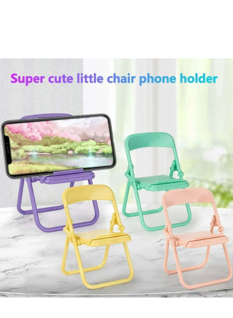 Mini Foldable Adjustable, Small and Lightweight Chair Mobile Phone Holder Stand - Image 3