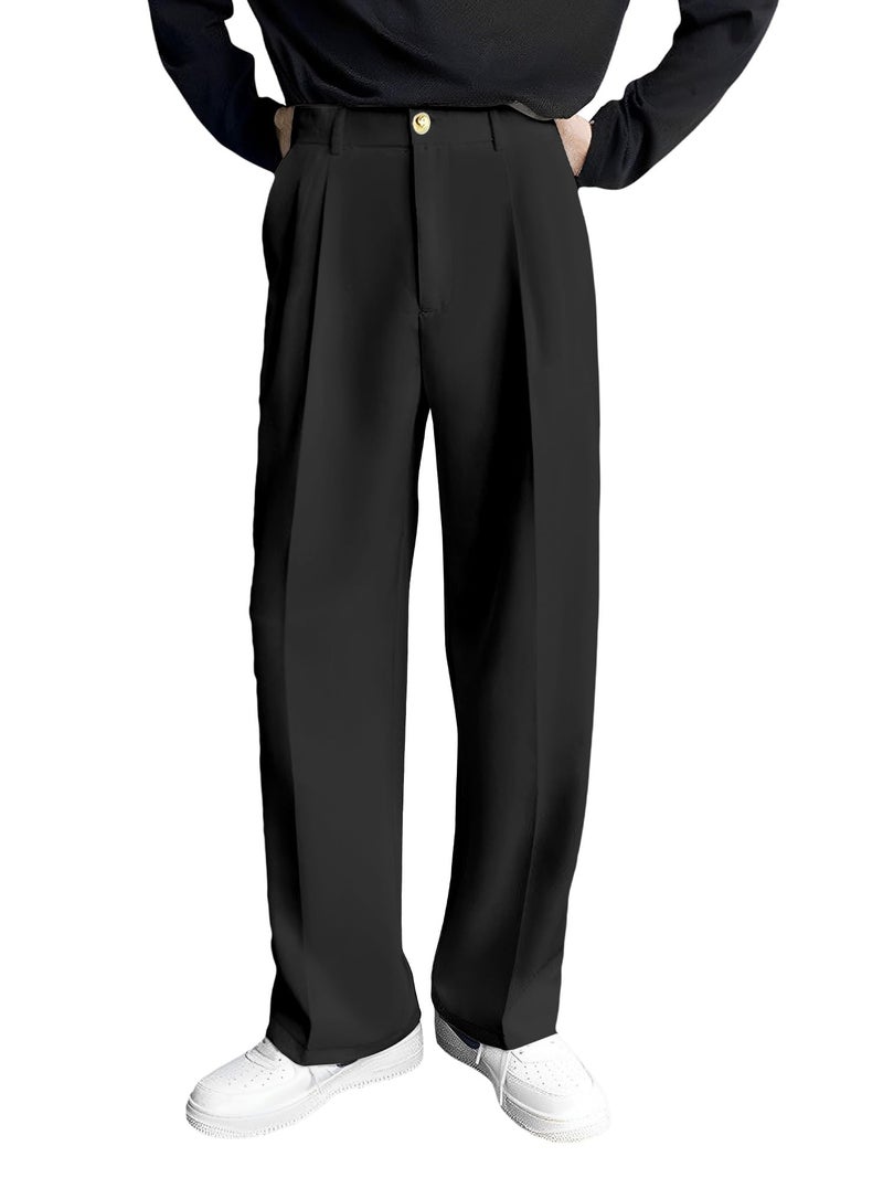 FTX Men Loose Fit Black Formal Trouser (582_1)_36 - Image 1