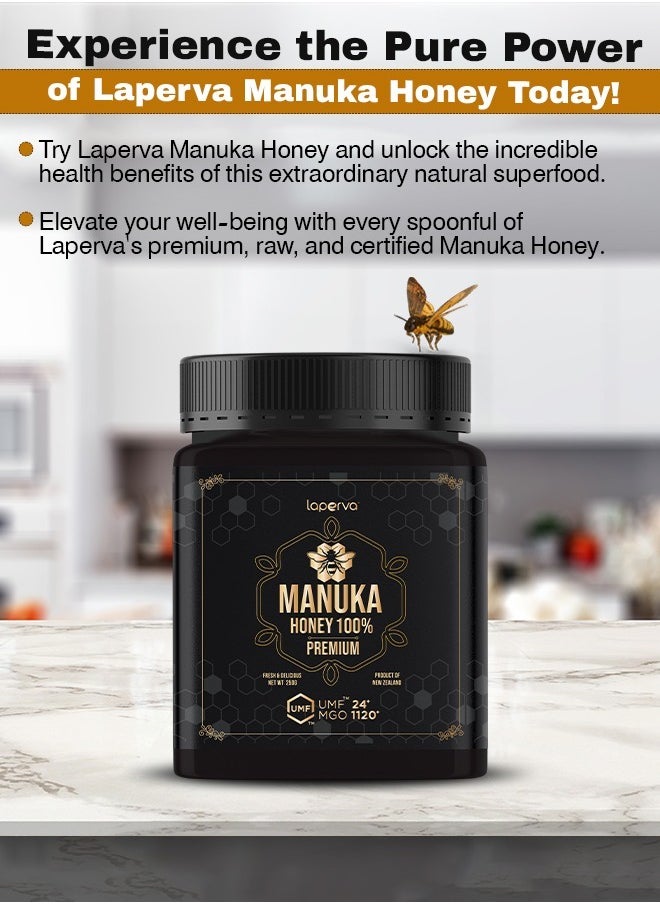 Premium Manuka Honey 1120+ MGO, 24+ UMF - Immune Support, Soothes Sore Throats, Delicious Flavor - 250g Jar - pzsku/Z228513372737ECDDE246Z/45/_/1736406150/afdd75ff-40c8-496b-a970-15a4bedcf52c