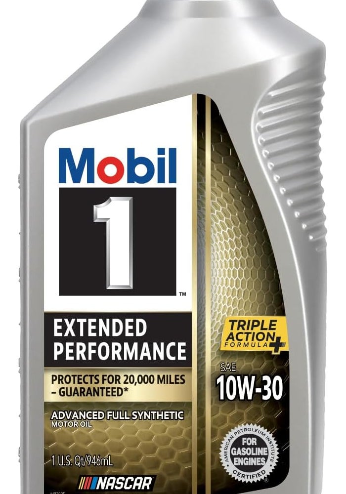 Mobil زيت محرك موبيل 1 للأداء الممتد بالكامل الاصطناعي 10W30 1 كوارت 6 عبوات - Image 3