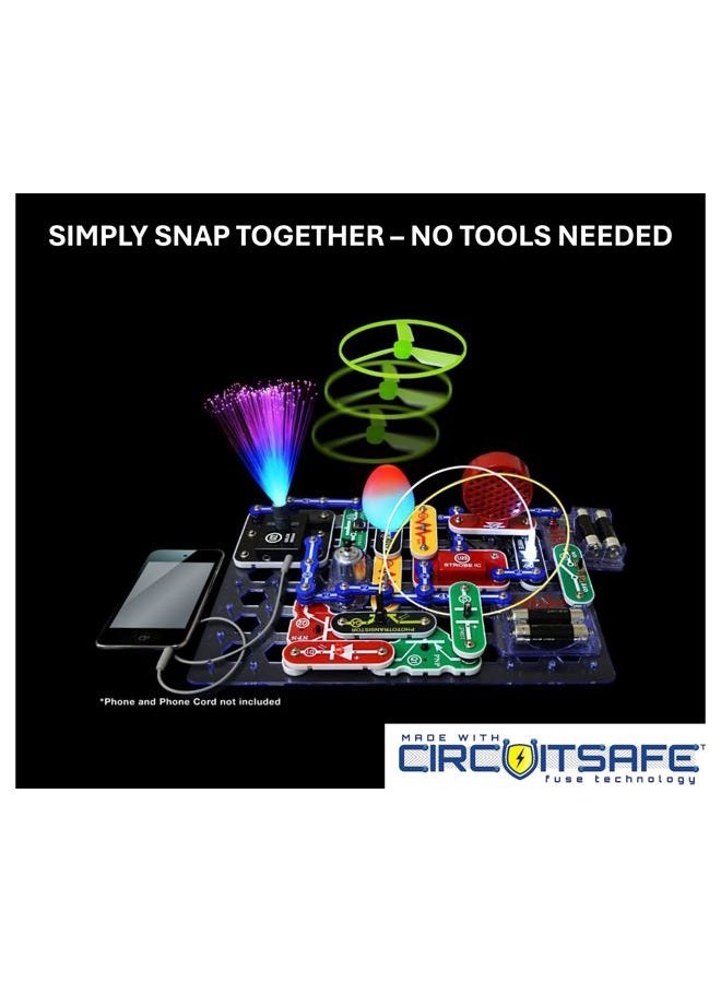 Snap Circuits Elenco Snap Circuits LIGHT Electronics Exploration Kit | Over 175 Exciting STEM Projects | Full Color Project Manual | 55+ Snap Circuits Parts | STEM Educational Toys for Kids 8+,Multi - Image 2