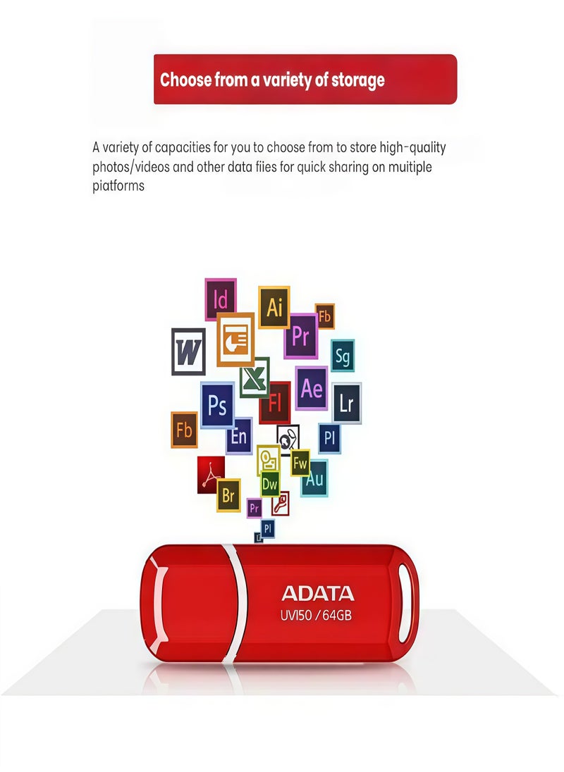 ADATA Adata Usb3.2  32G High-Speed Flash Memory Usb Flash Drive Easy To Carry Usb Uv150  - Image 3