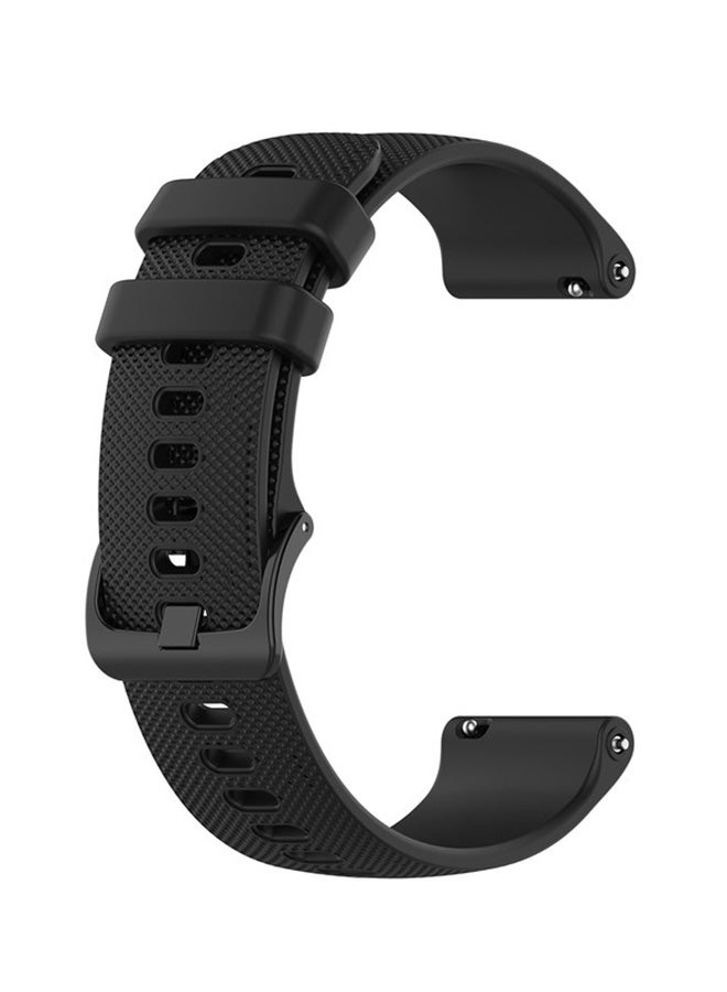 Replacement Classic Silicone Band For 20mm Watches Black - Image 1