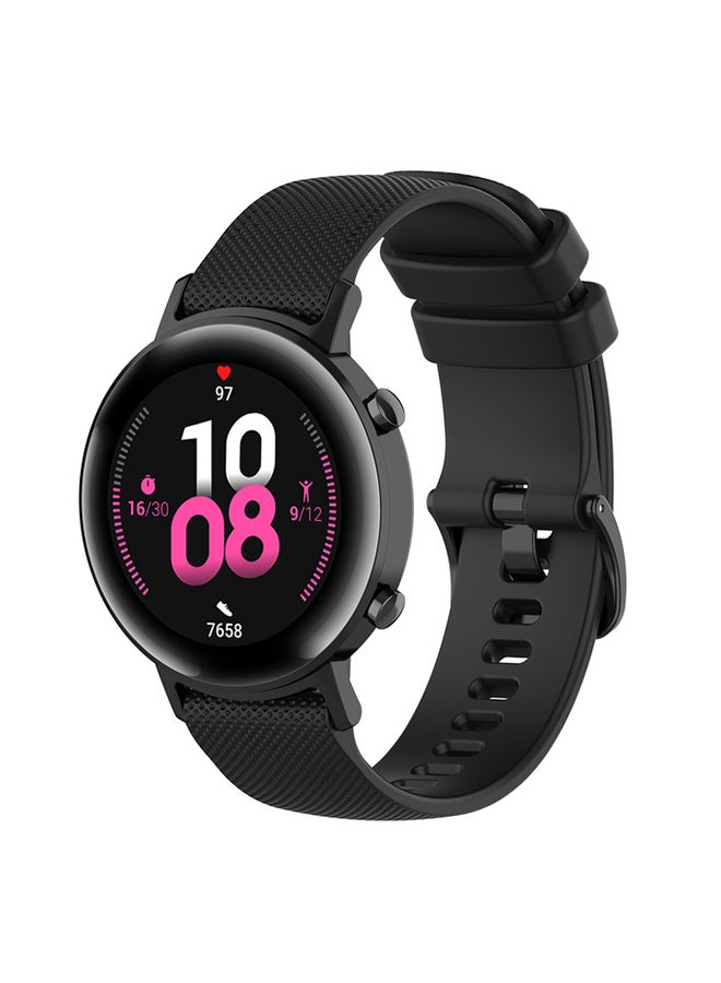 Replacement Classic Silicone Band For 20mm Watches Black - Image 4
