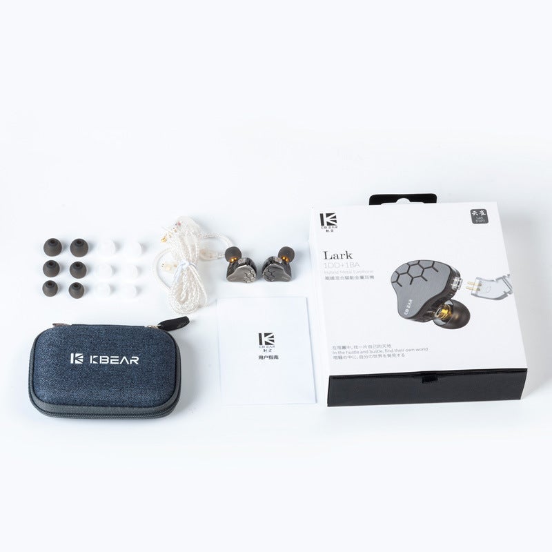 Kbear Lark Ring Iron Karaoke Wire-Controlled Earhook Hifi Fever Monitoring Headphones In-Ear Type - Image 5