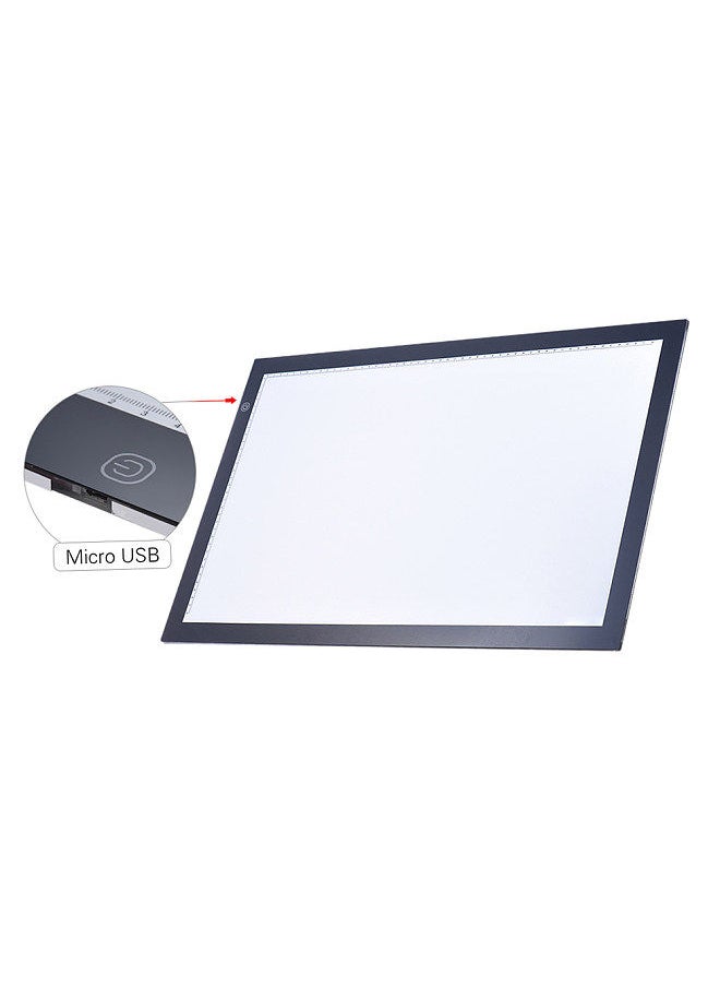 fleiz - A2 LED Light Box Drawing Tracing Tracer Copy Board Table Pad Panel Copyboard with Memory Function Stepless Brightness Control for Artist Animation Tattoo Sketching Architecture Calligraphy Stenciling - Image 1