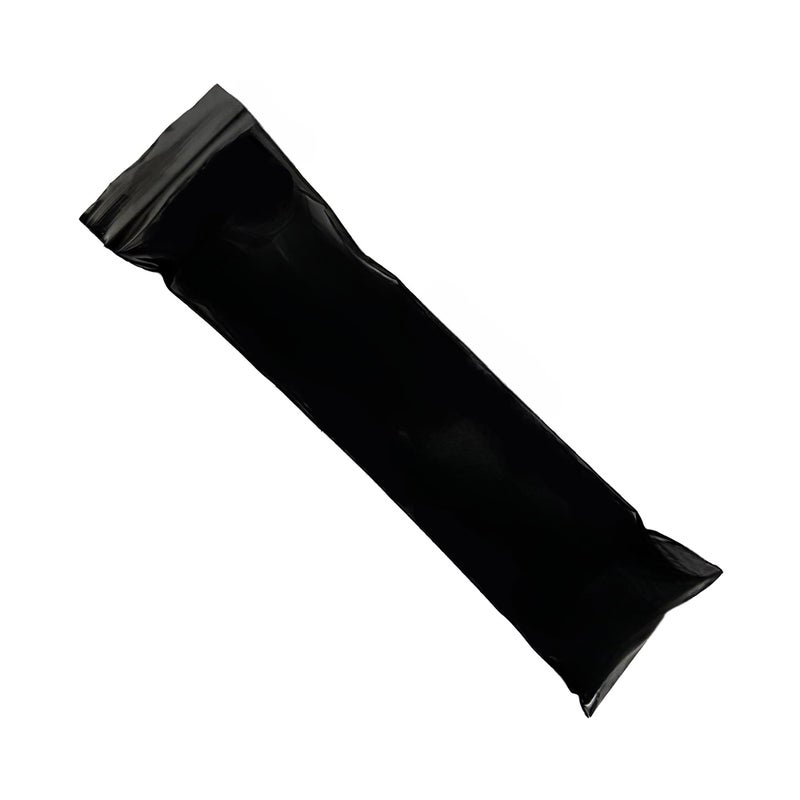 PABCK 100 Pieces Black Reclosable Zip Bags 5.1mil Thickness Poly Plastic Packaging Resealable Zipper Lock Closure Bag for Storage (1.97x8.7 inch) - Image 1
