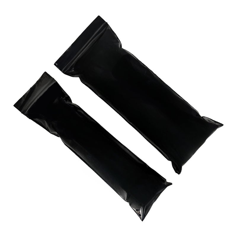 PABCK 100 Pieces Black Reclosable Zip Bags 5.1mil Thickness Poly Plastic Packaging Resealable Zipper Lock Closure Bag for Storage (1.97x8.7 inch) - Image 5
