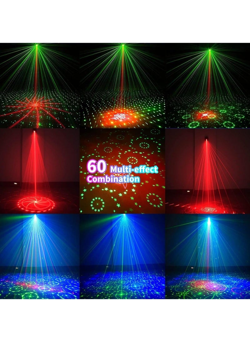 Generic DJ Disco Stage Party Lights, Sound Activated Laser Light RGB Flash Strobe Projector with Remote Control for Karaoke Pub KTV Bar Dance Gift Birthday Wedding  - Image 4