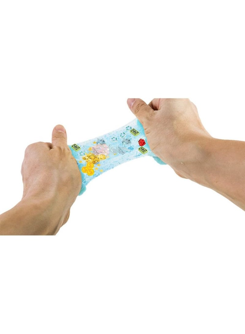 Slimy Get Rich Gold & Silver Luxury Glitter Slime with Money Mix-Ins, Ages 5+ - Image 1