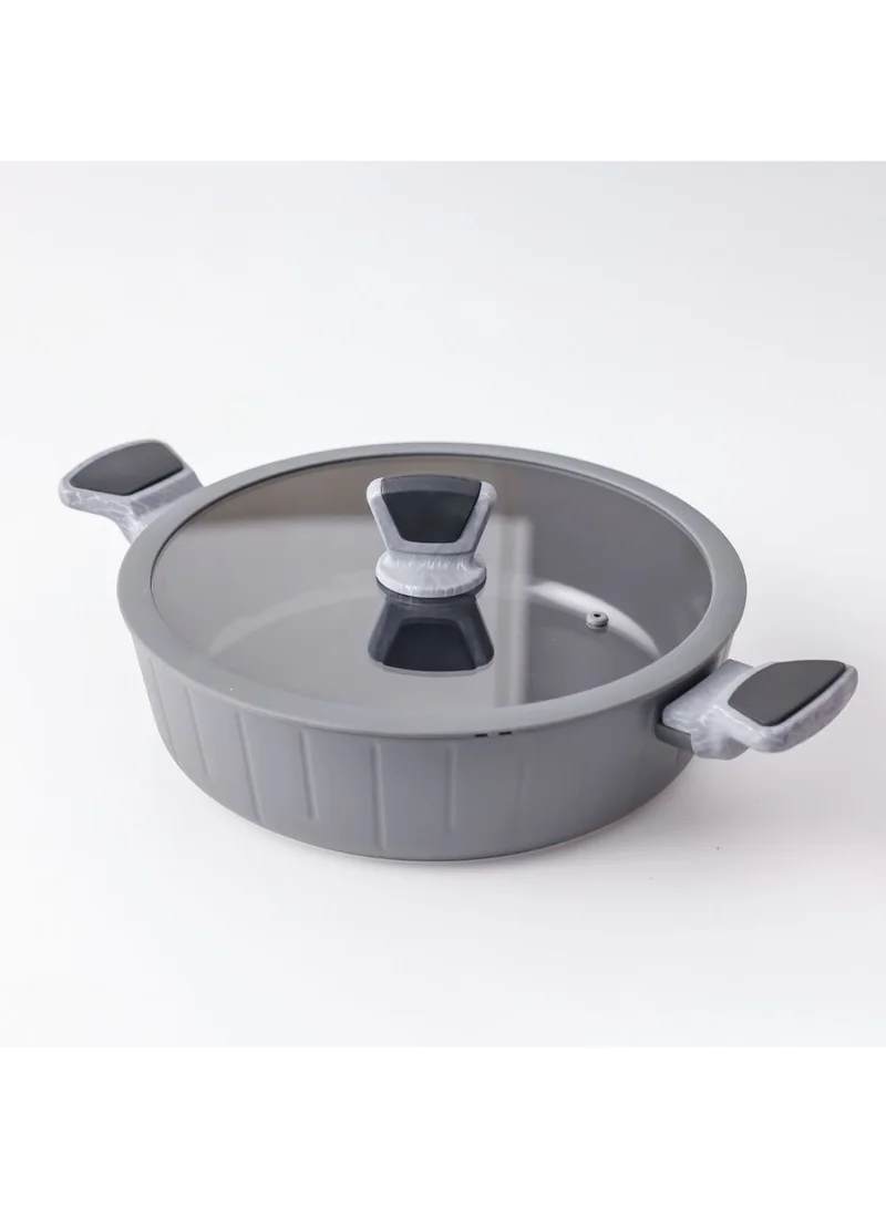 دانوب هوم Chef's Delight Brilliant 9-Piece Cookware Set – Premium Non-Stick Pots and Pans, Durable Heat-Resistant Cookware for Even Cooking, Ideal Kitchen Essentials for Home and Professional Chefs